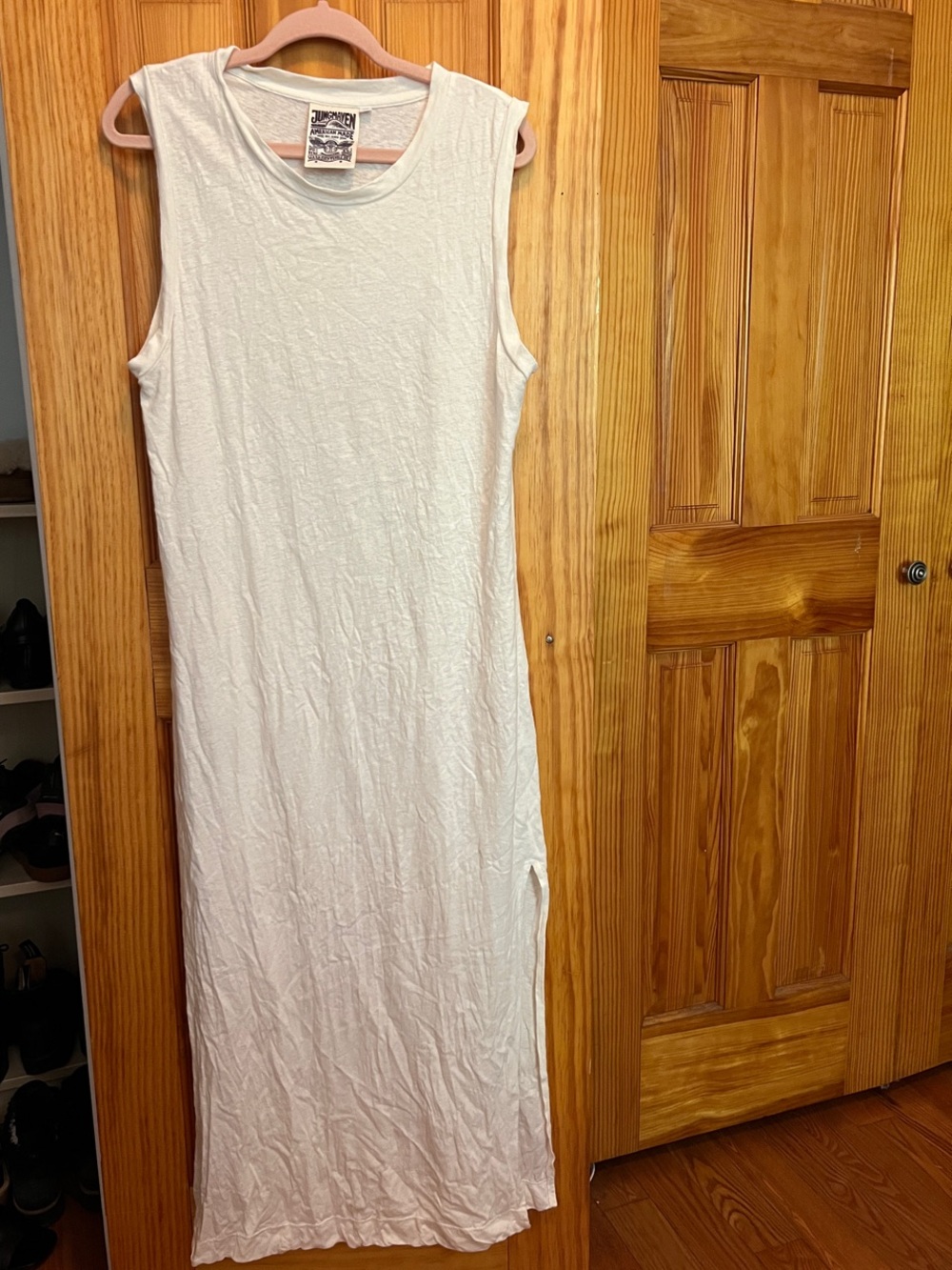 Jungmaven Sleeveless Cream Maxi Dress